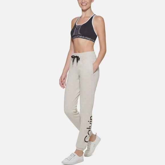 Calvin Klein Performance Graphic Cortado Heather Joggers M - Picture 1 of 12